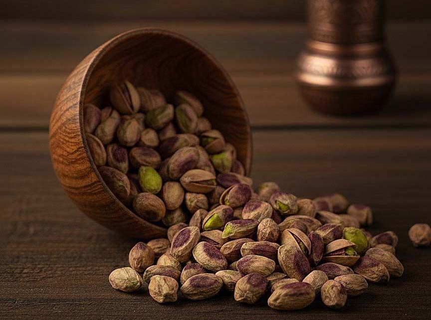 یک مشت مغز پسته، درمان رنگ پریدگی و کم خونی